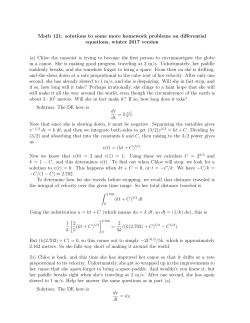 Math 121: solutions to some more homework problems on