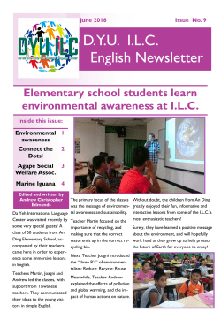 D.Y.U.  I.L.C. English Newsletter