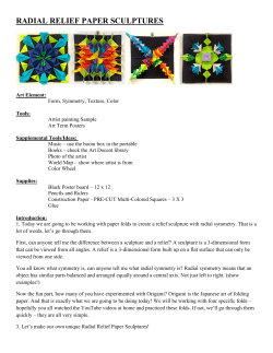 radial relief paper sculptures