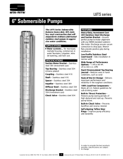 6" Submersible Pumps