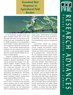 Grassland Bird Response to Agricultural Field Borders