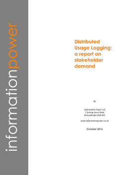 Distributed Usage Logging