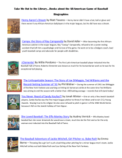 Take Me Out to the Library&hellip;Books about the All