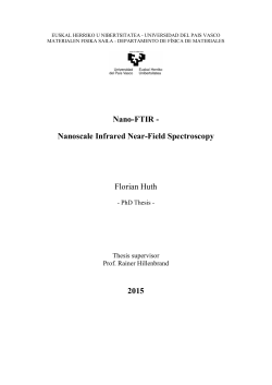 Nano-FTIR - Nanoscale Infrared Near-Field
