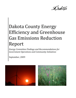 Dakota County Greenhouse Gas Inventory Report