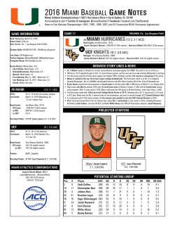 2016 miami baseball game notes
