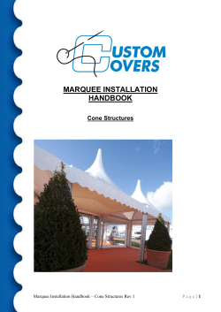 marquee installation handbook