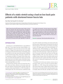 Effects of a static stretch using a load on low back pain patients with