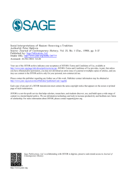 Social Interpretations of Nazism