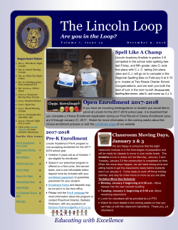The Lincoln Loop - Lincoln Academy