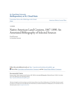 Native American Land Cessions, 1867-1890