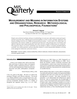 measurement and meaning in information