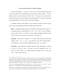 Long-vowel preterites in IE