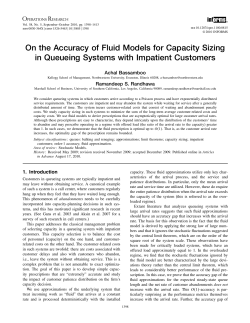 On the Accuracy of Fluid Models for Capacity Sizing in Queueing