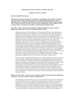 pdf version with abstracts of the dissertations