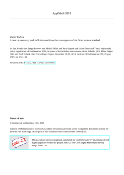 ApplMath 2015 - DML-CZ