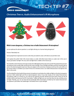 Tech Tip #7 &ndash; Christmas Tree vs IR Microphone