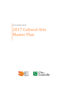 2017 Cultural Arts Master Plan