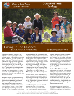Sister Joan and Living in the Essence