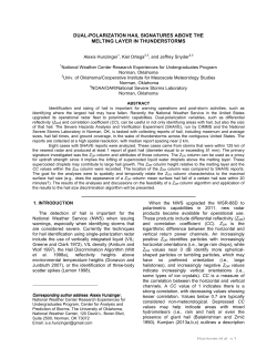 DUAL-POLARIZATION HAIL SIGNATURES ABOVE THE MELTING
