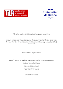 Telecollaboration for Intercultural Language Acquisition