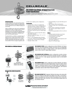 MSI-6260CS Trans-Weigh &bull; RF Digital Crane Scale Product
