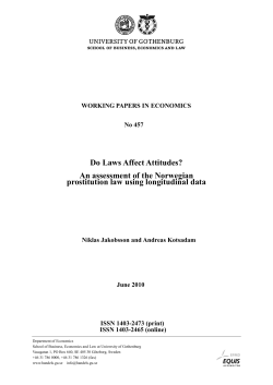 Do Laws Affect Attitudes? An assessment of the Norwegian