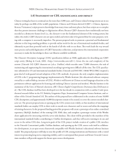 1.0) Statement of CDL significance and impact