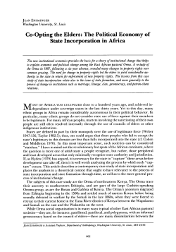 Co-Opting the Elders: The Political Economy of