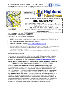 attached leaflet - Charleston Academy
