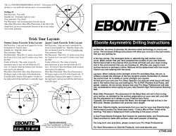 Ebonite Asymmetric Drilling Instructions - Carter`s Pro-Shop