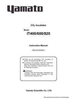 IT400/600/820 - Yamato Scientific Co.,Ltd.