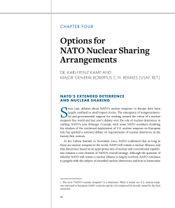 Options for NATO Nuclear Sharing Arrangements