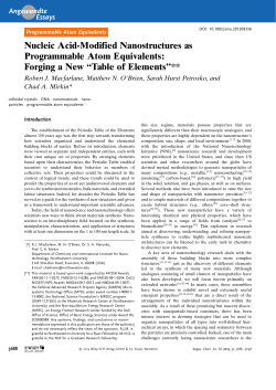 Nucleic Acid-Modified Nanostructures as Programmable Atom