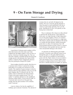 On-Farm Storage and Drying