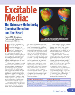 Excitable Media: The Belousov-Zhabotinsky Chemical Reaction and