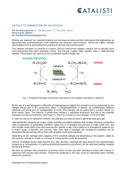 catalytic amination of alcohols