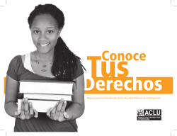 Manual para los Estudiantes de las Escuelas P&uacute;blicas