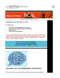 NCAL ENews #20 (Feb. 27, 2017) - National Council for Adult
