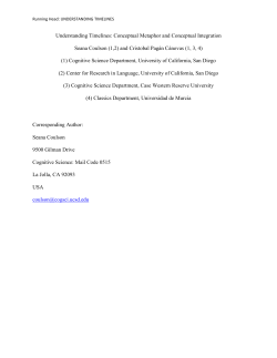 Understanding Timelines: Conceptual Metaphor and Conceptual