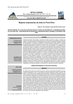 Mujeres empresarias de &eacute;xito en Puno-Per&uacute;