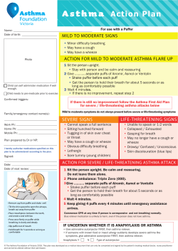 AFV Asthma Action Plan