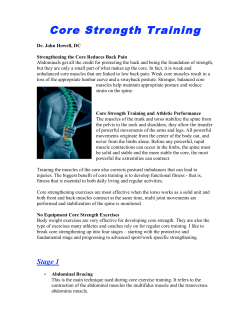 Core Strength Training