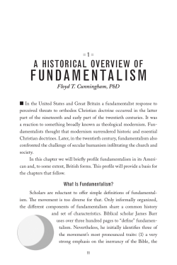 fundamentalism - Nazarene Publishing House