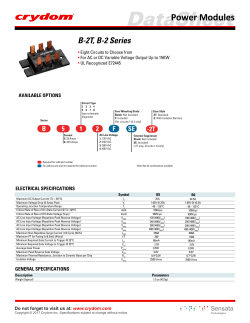 Power Modules B-2 and B-2T Series