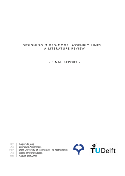 designing mixed-model assembly lines