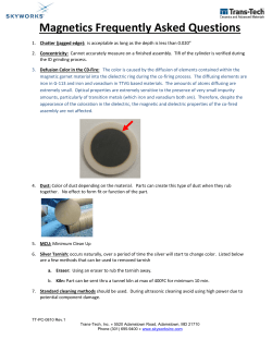 Magnetics Frequently Asked Questions
