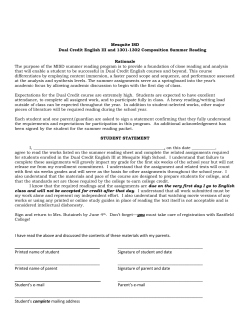 I have read the above and discussed the contents of