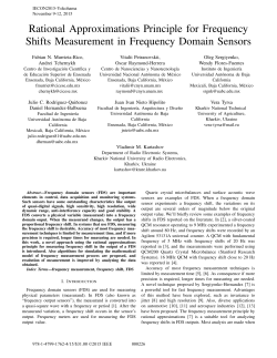 Rational Approximations Principle for Frequency