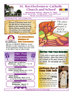 2-28-2016 - St. Bartholomew